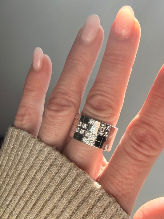 Cartier Diamond Wide Set Band Ring