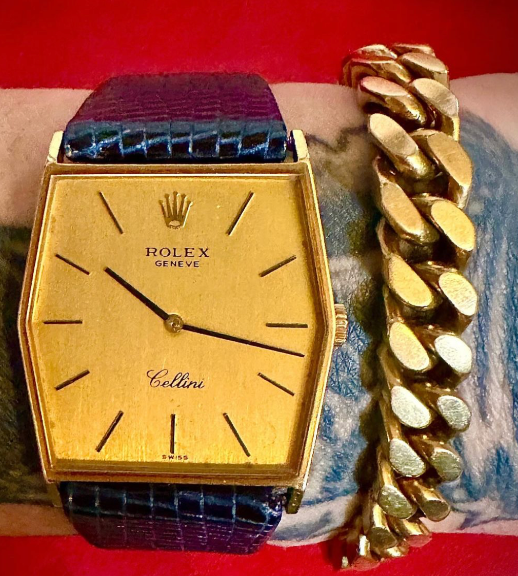 Vintage Rolex 18k Gold Cellini Watch