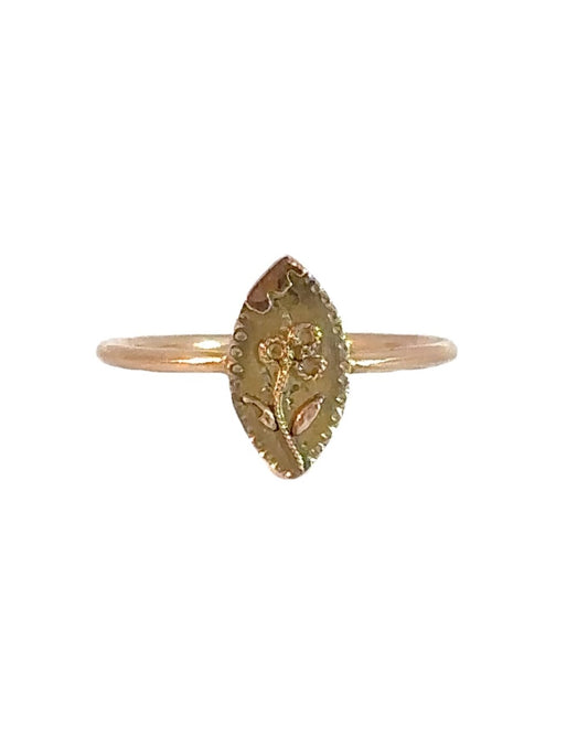 Victorian Flower Stickpin Conversion Ring