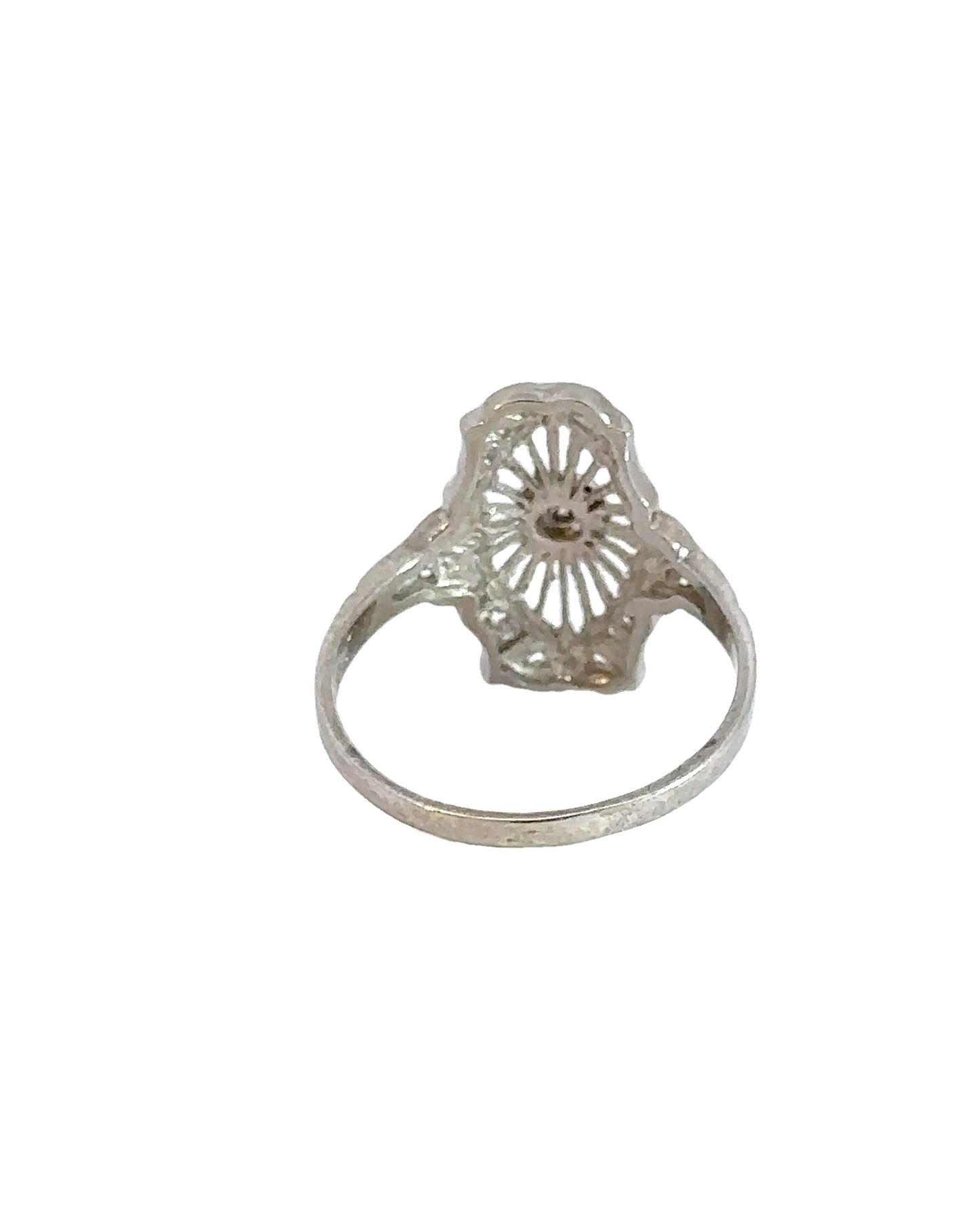 Vintage Diamond Filigree Ring