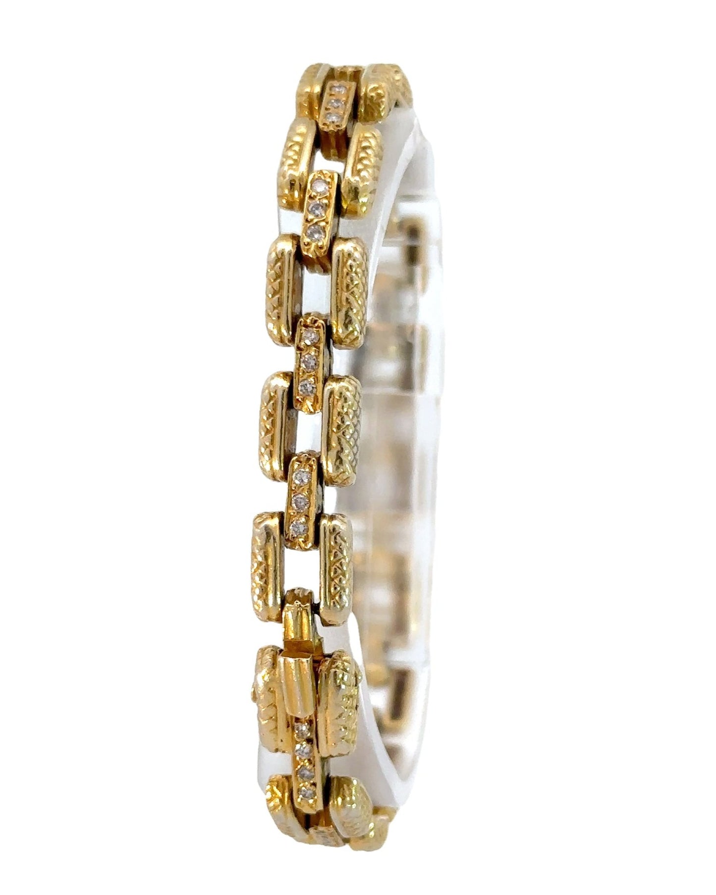 Vintage Judith Ripka 18k Diamond Bracelet