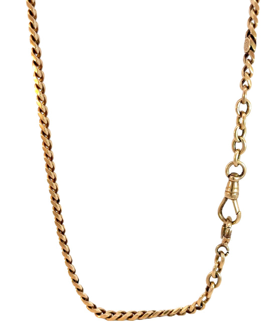 Antique 14k Yellow Gold Watch Chain Circa 1913