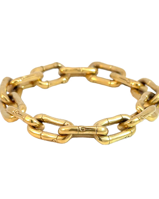 John Hardy Bamboo Collection Bracelet 18k Yellow Gold