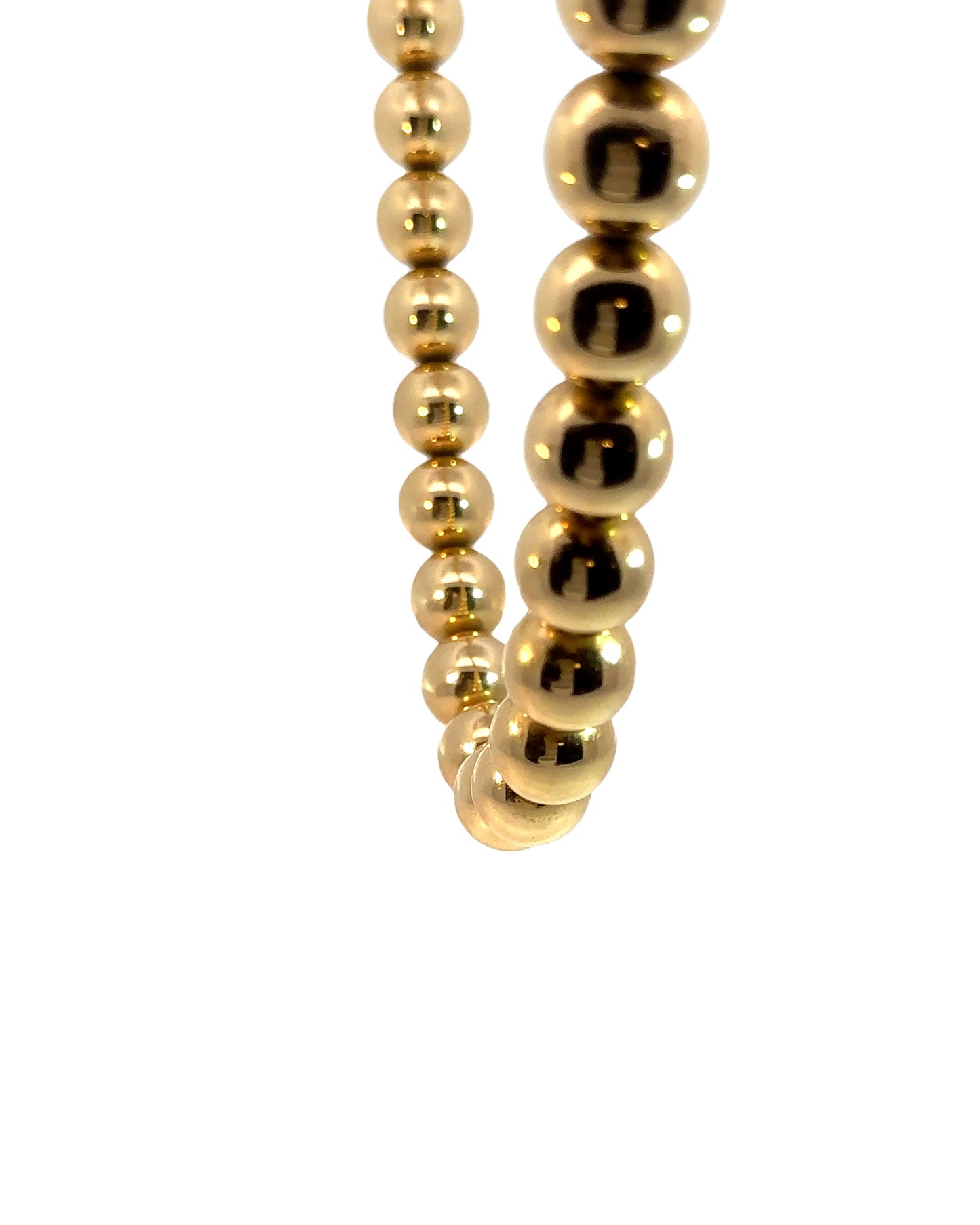 Vintage 14k Large Bead Necklace