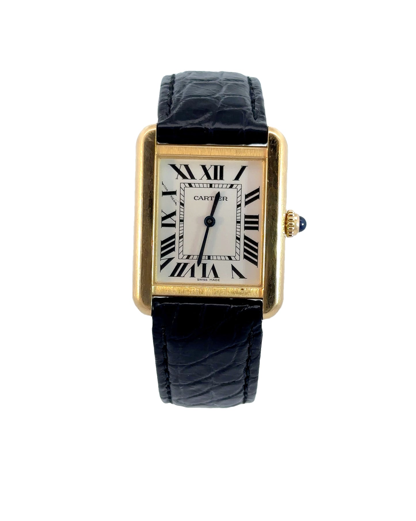 Vintage Cartier 18k and Stainless Ladies Tank Solo