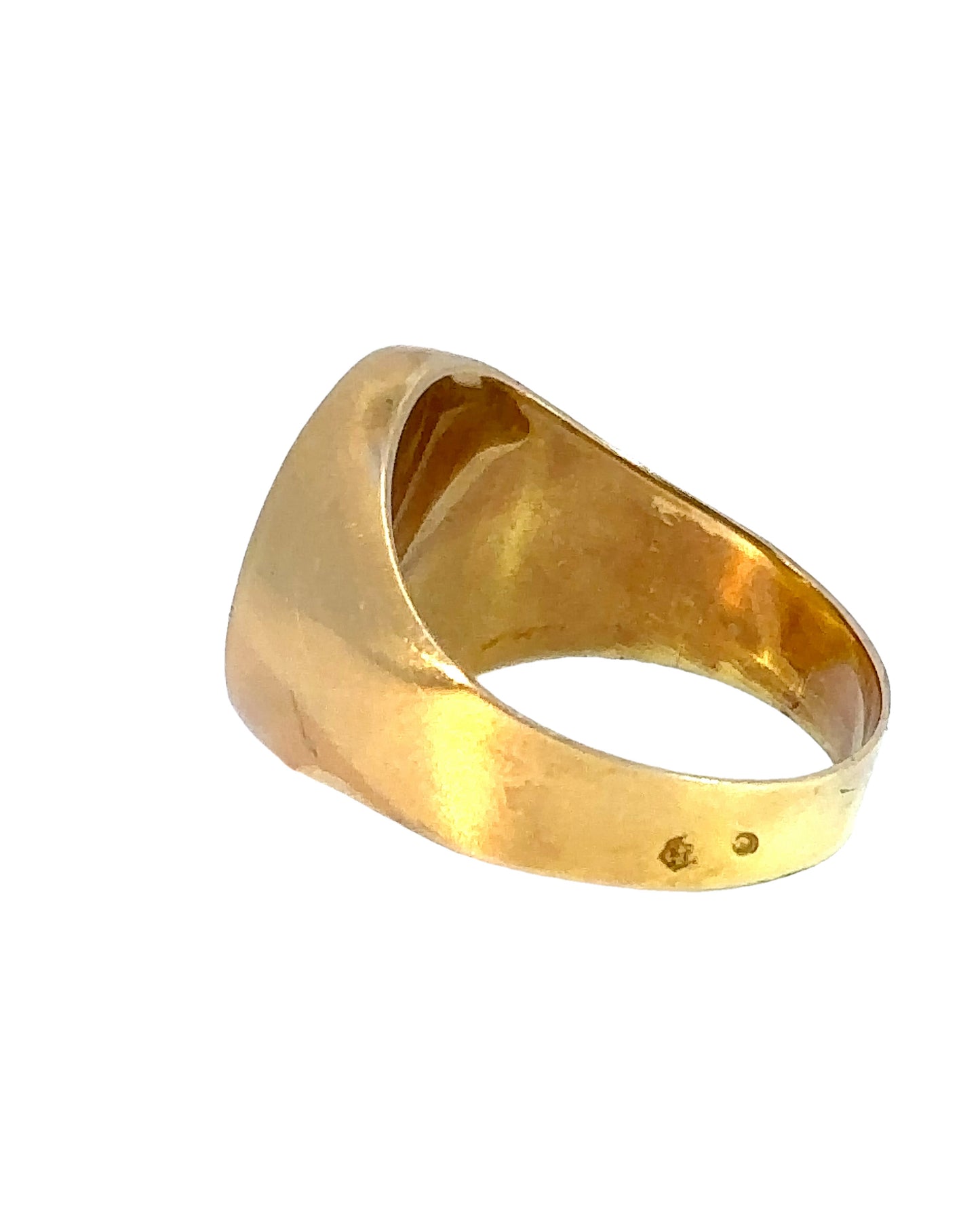 Vintage 18k Yellow Gold Signet Ring