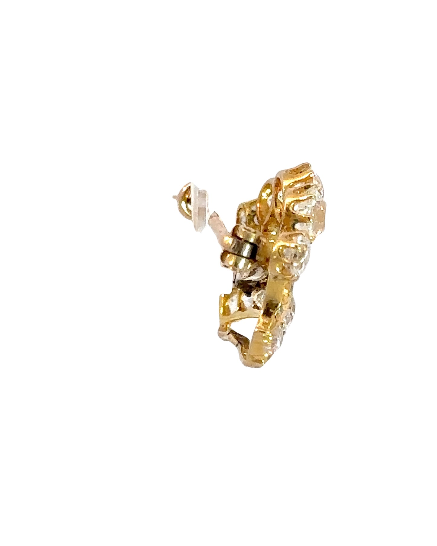 Victorian Old Mine Cut Diamond Crown Brooch