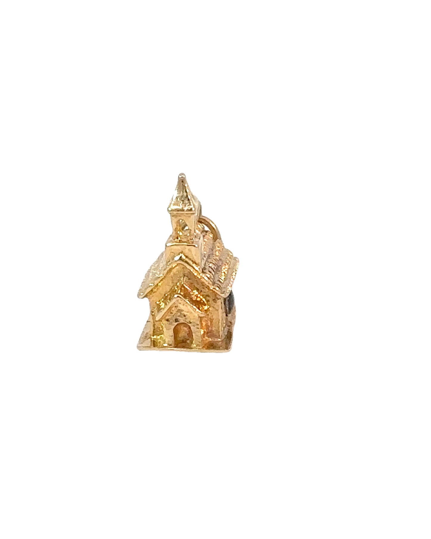 Vintage 14k Yellow Gold Stanhope Church Charm