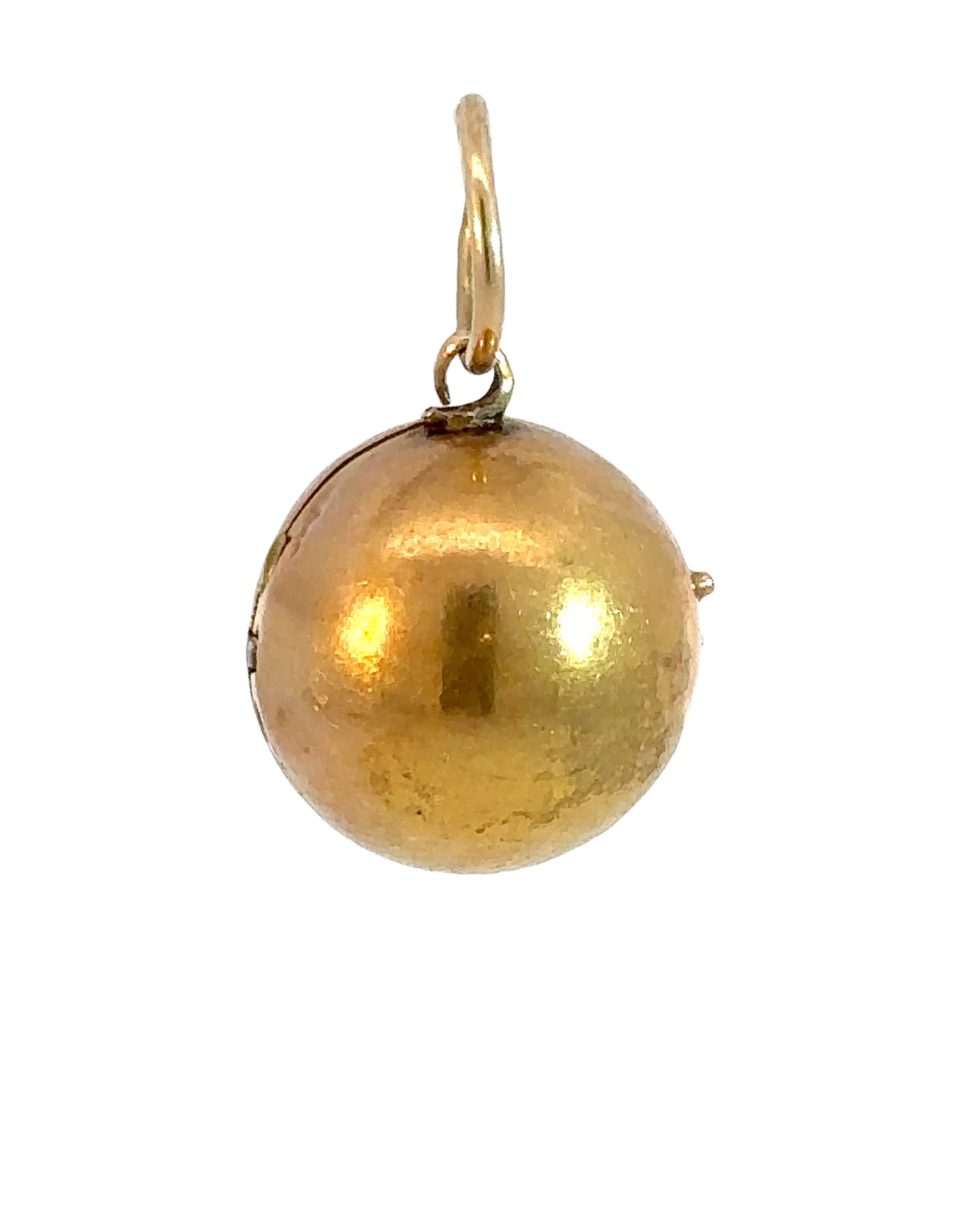 Antique 18k Yellow Gold Orb Locket