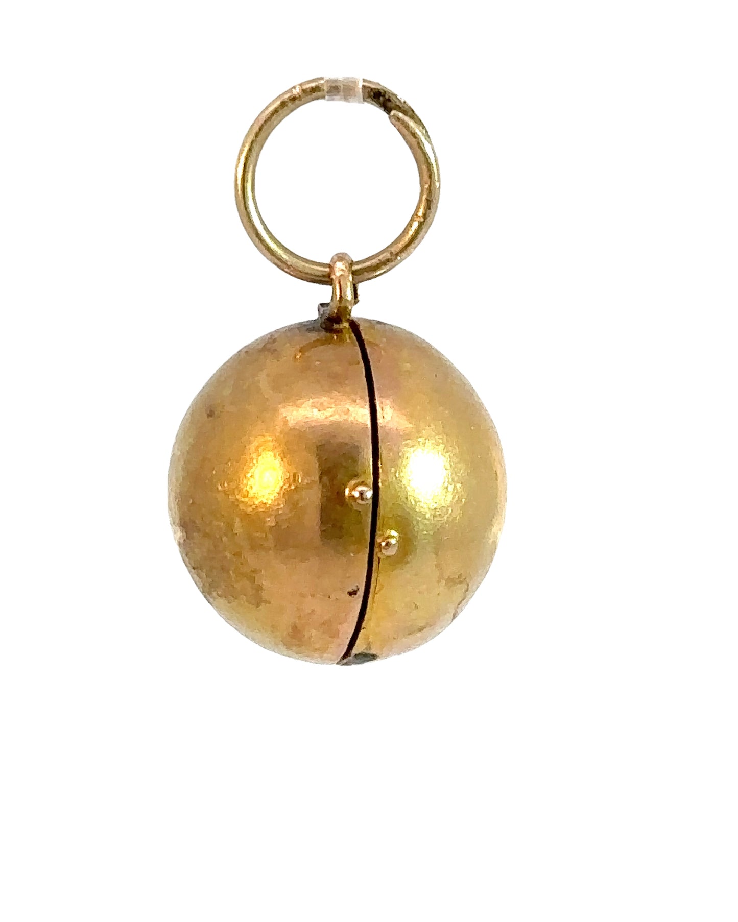 Antique 18k Yellow Gold Orb Locket