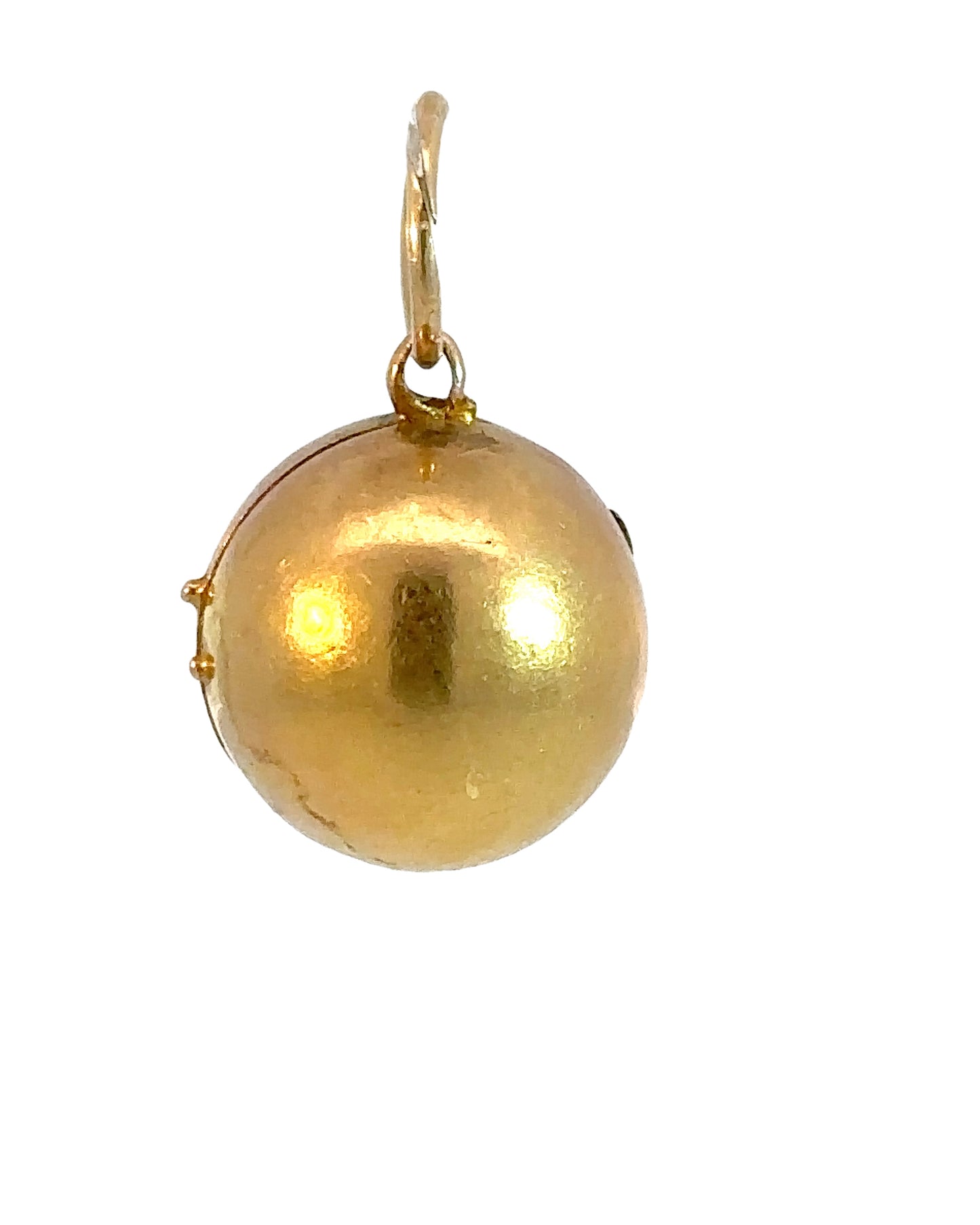 Antique 18k Yellow Gold Orb Locket