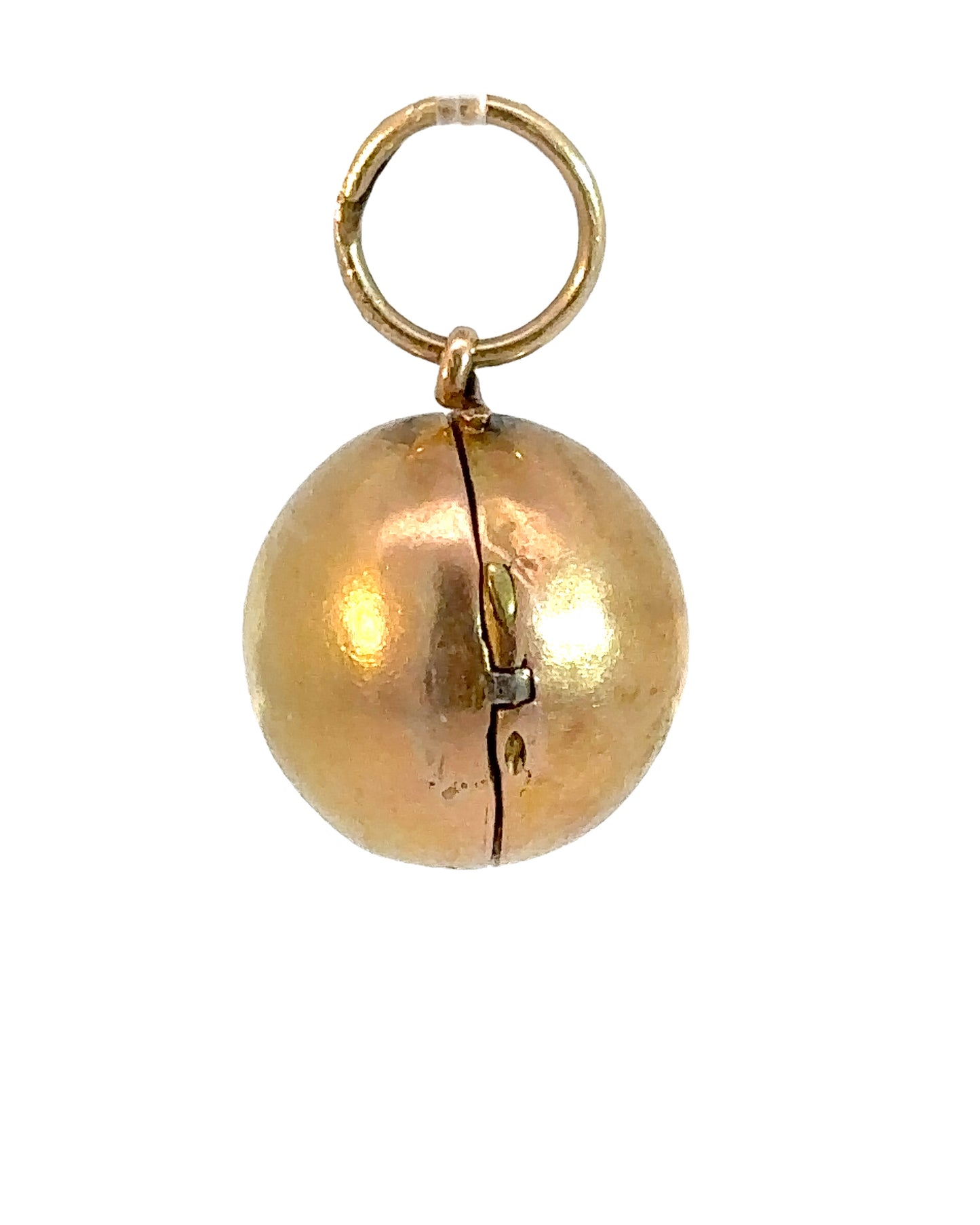 Antique 18k Yellow Gold Orb Locket