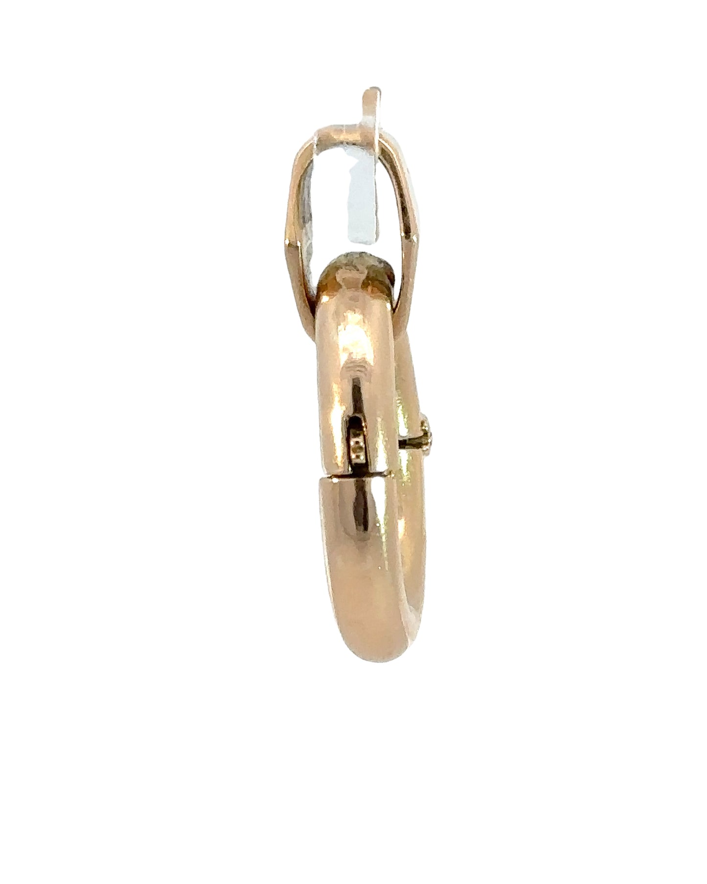 Vintage Large 18k Yellow Gold Clip Pendant