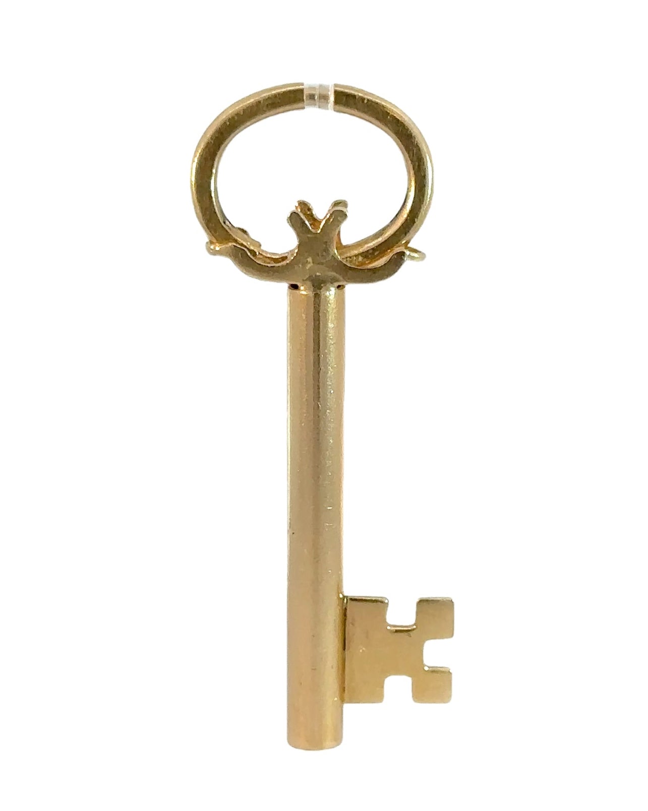 Vintage 14k Gold Key Charm Holder Pendant