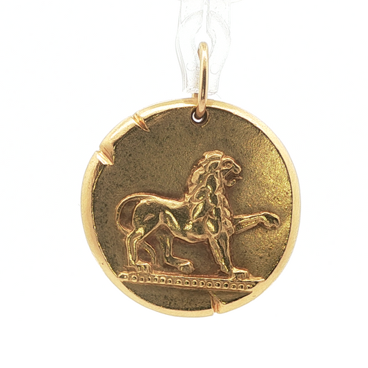 SOLD - Van Cleef and Arpels x Georges Lenfant Leo Zodiac Pendant, circa 1970