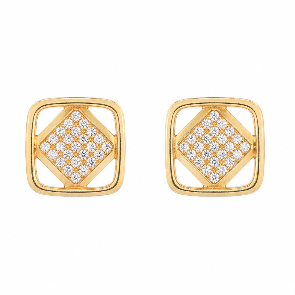 Vintage Cartier Dinh Van Diamond Earrings