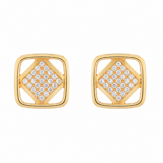 Vintage Cartier Dinh Van Diamond Earrings