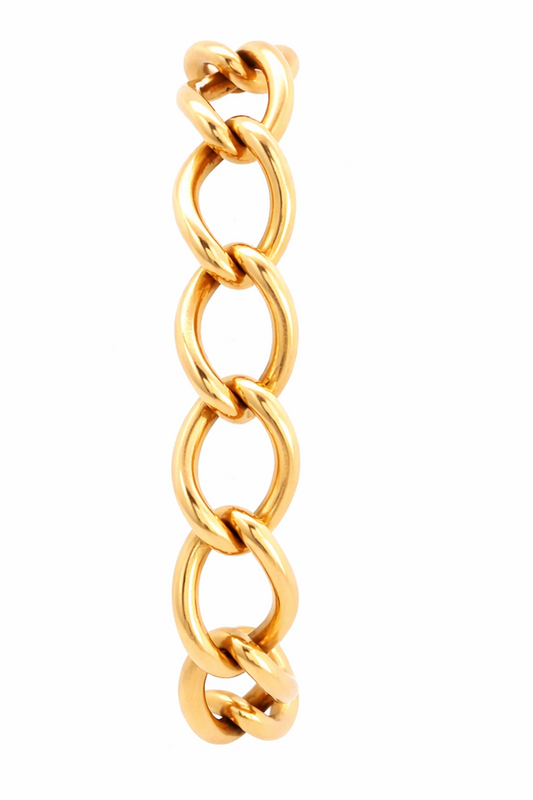 Vintage Oval Curb Link Bracelet