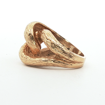 Vintage Textured Knot Ring