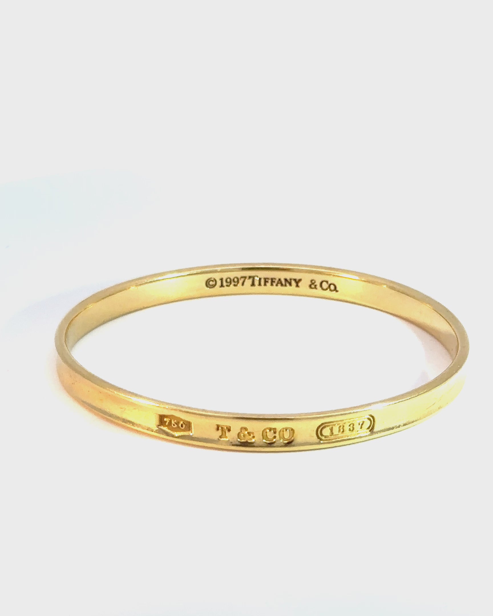 Vintage 1997 18k Tiffany and Co. Bangle – Estate Jewelry Mama